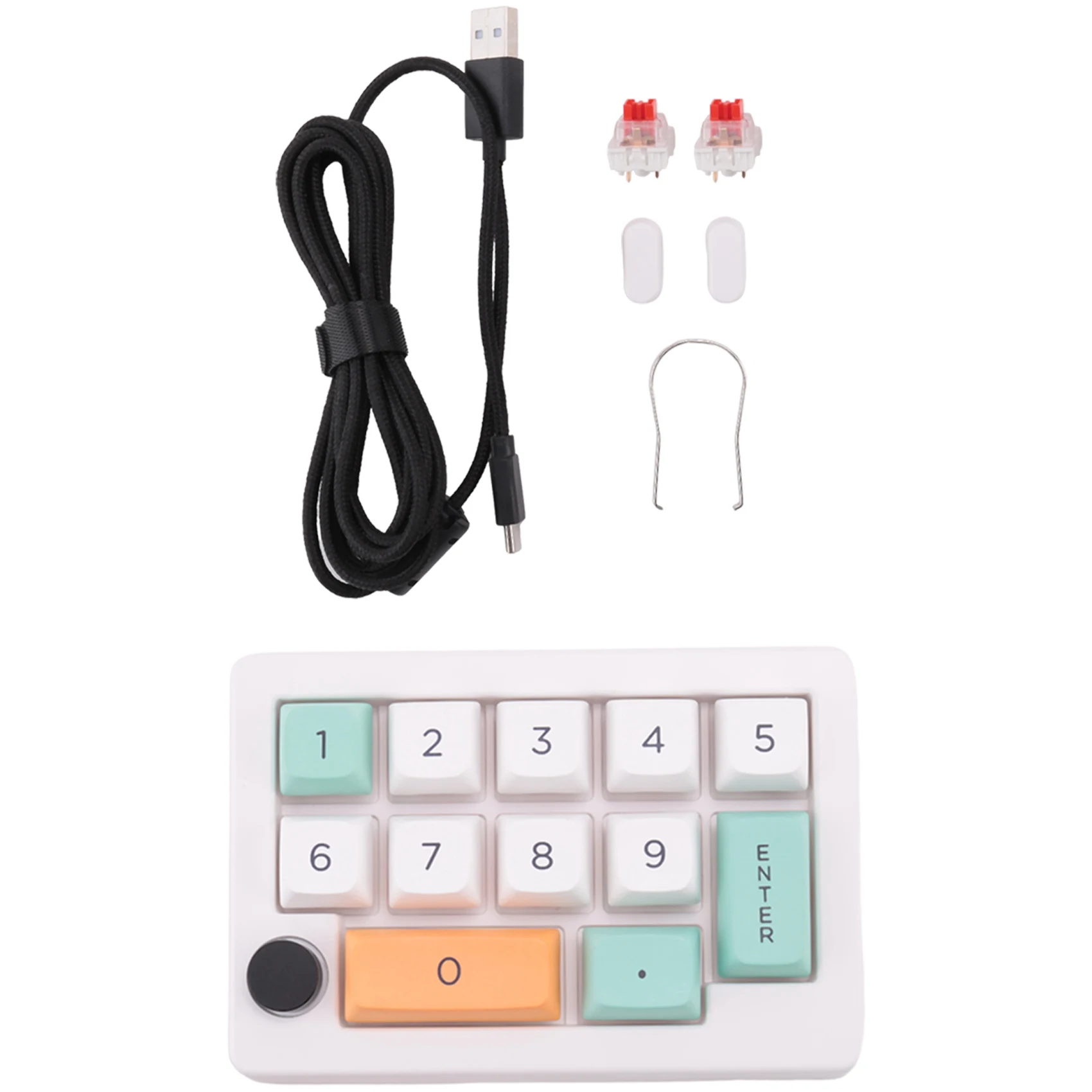 ATP-13 Key Macro Programmable Hot Swappable Mechanical Switch 7 Color RGB Light Gaming Mini Keyboard Numeric Keypad White
ATP-13 Key Macro Programmable Hot Swappable Mechanical Switch 7 Color RGB Light Gaming Mini Keyboard Numeric Keypad White