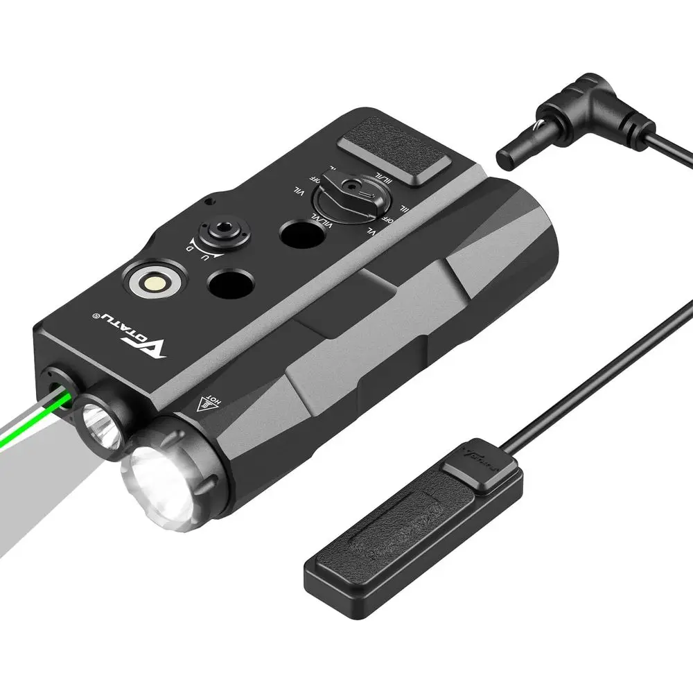 Green/IR Laser & 1700LM Flashlight Combo, Compatible with MLOK Picatinny Rail for Multi-Role Firearms
Green/IR Laser & 1700LM Flashlight Combo, Compatible with MLOK Picatinny Rail for Multi-Role Firearms