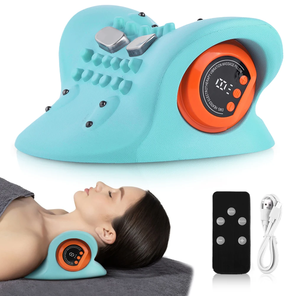 Electric Neck Stretcher Massager Point Massage Pillow Heated Neck Stretcher Pain Relief Cervical Repair Head Acupoint Massager
Electric Neck Stretcher Massager Point Massage Pillow Heated Neck Stretcher Pain Relief Cervical Repair Head Acupoint Massager
