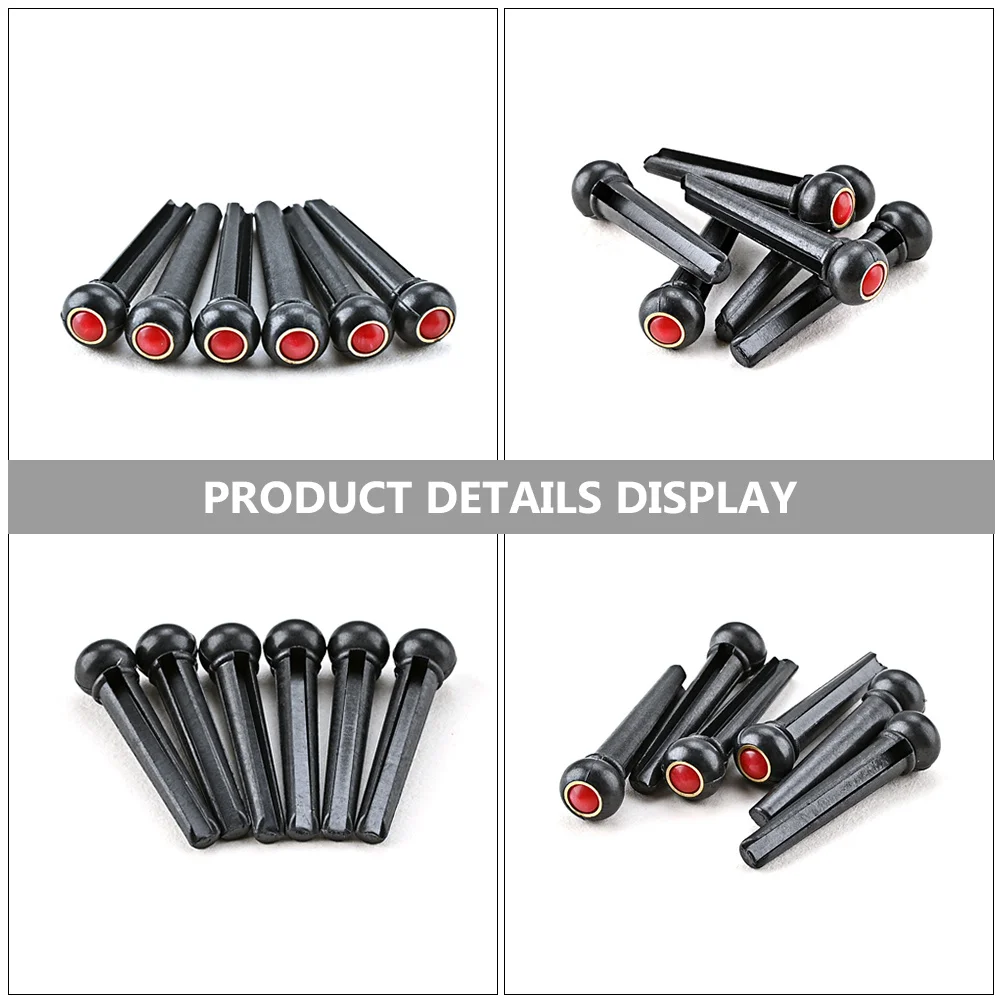 6Pcs Guitar String Pins Plastic Bridge Pin Peg Replacement for Guitar String Fixing Accessories Tuning Pin Bridge Parts
6Pcs Guitar String Pins Plastic Bridge Pin Peg Replacement for Guitar String Fixing Accessories Tuning Pin Bridge Parts