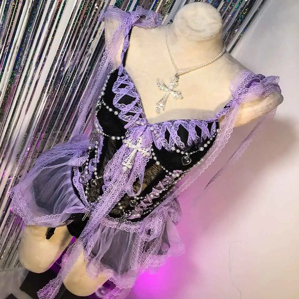 Эко-одежда ручной работы в стиле 90-х: готические топы с кружевом, кавайные, эмо, панк-рок, кросс-готика, Y2K, для E-Girls, в стиле Харадзюку, гранж
Эко-одежда ручной работы в стиле 90-х: готические топы с кружевом, кавайные, эмо, панк-рок, кросс-готика, Y2K, для E-Girls, в стиле Харадзюку, гранж