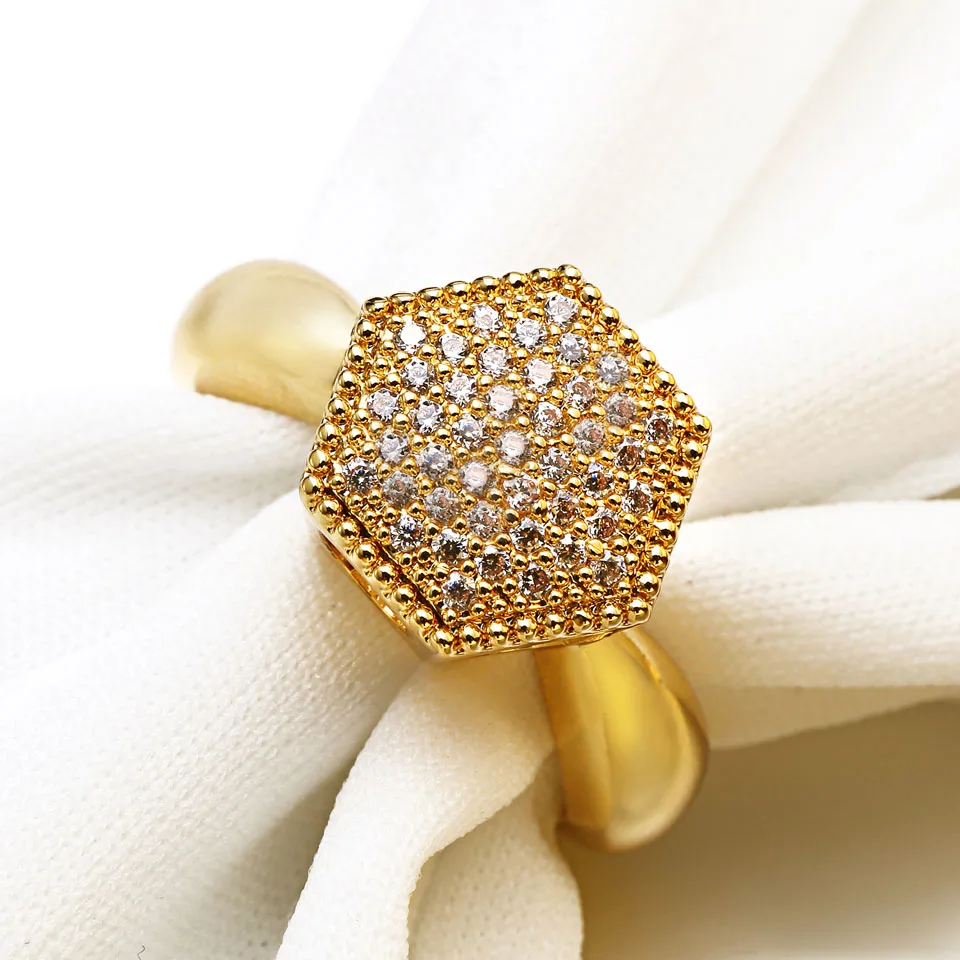 VANAXIN Engagement Hexagon Ring for Women New Fashion 14k Gold Color 3a Zircon Fashion Jewelry Wedding Accessories
VANAXIN Engagement Hexagon Ring for Women New Fashion 14k Gold Color 3a Zircon Fashion Jewelry Wedding Accessories