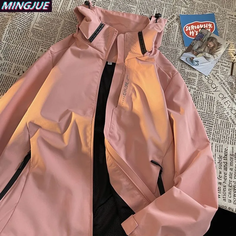 Pink Vintage Jacket Unisex Spring Autumn Zipper Pockets Couple's Jacket Functional Style American Workwear Loose Fit Hat
Pink Vintage Jacket Unisex Spring Autumn Zipper Pockets Couple's Jacket Functional Style American Workwear Loose Fit Hat