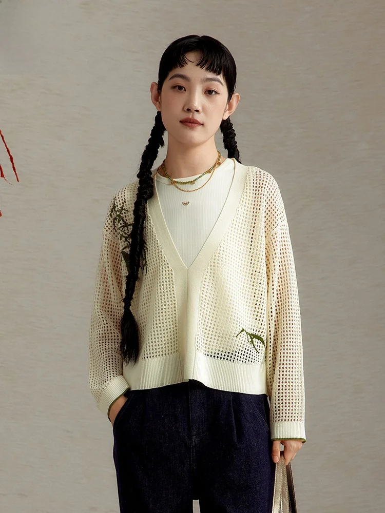 Retro Hollow out Knitted Sweater ort Sve Long Sve Overhead Design Sensation Design Knitwear for Women
Retro Hollow out Knitted Sweater ort Sve Long Sve Overhead Design Sensation Design Knitwear for Women