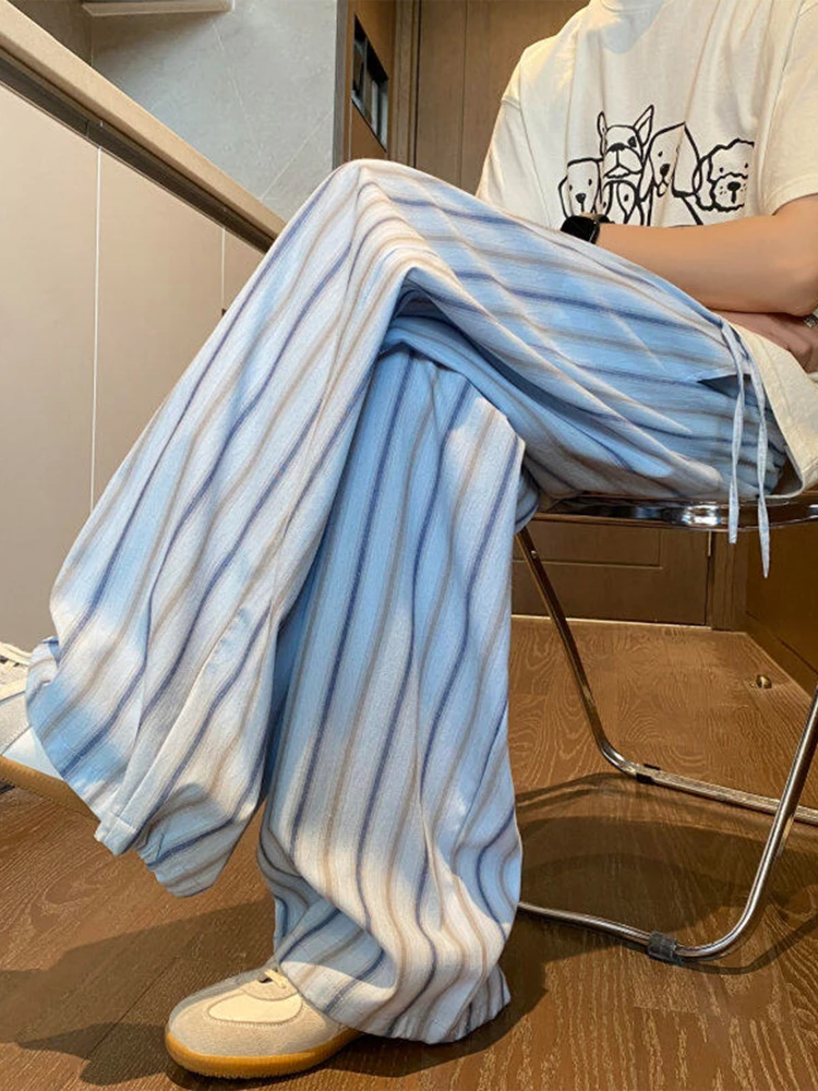 Summer Thin Loose Wide Leg Pants Men's American Sle Knife High Waist Straight Tube Long Trousers Casual Faion
Summer Thin Loose Wide Leg Pants Men's American Sle Knife High Waist Straight Tube Long Trousers Casual Faion