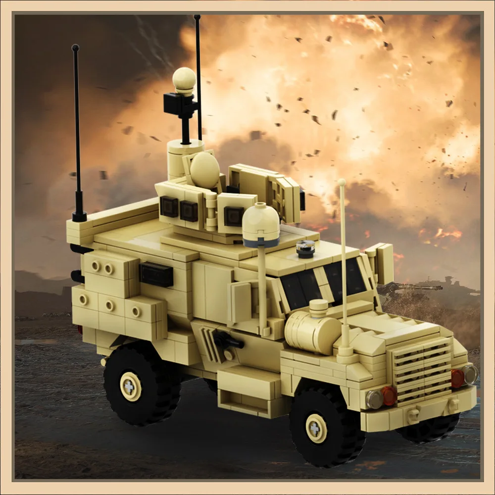 MOC-67376 Строительные блоки 4x4MRAP Устойчивый к шахтам противоударный автомобиль Военная модель автомобиля Серия Подарочный набор креативных строительных блоков
MOC-67376 Строительные блоки 4x4MRAP Устойчивый к шахтам противоударный автомобиль Военная модель автомобиля Серия Подарочный набор креативных строительных блоков