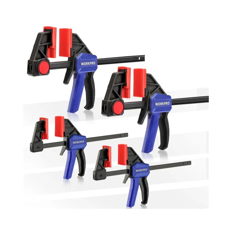 WORKPRO 4 Piece Bar Clamp Set Woodworking Work Bar F Clamp Clip Set 4.5-inch & 6-inch DIY Carpentry Hand Tool Gadget
WORKPRO 4 Piece Bar Clamp Set Woodworking Work Bar F Clamp Clip Set 4.5-inch & 6-inch DIY Carpentry Hand Tool Gadget