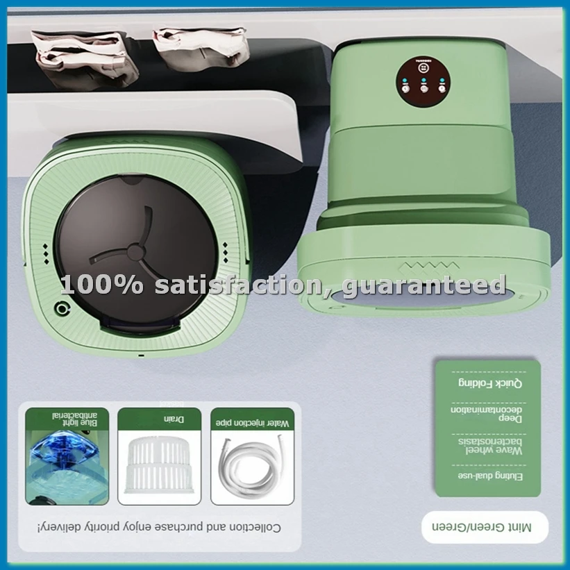 Складная портативная мини-стиральная машина на 6,5 л для носков, нижнего белья, трусиков, для общежитий, кемпинга, вилка стандарта США - ABLM
Складная портативная мини-стиральная машина на 6,5 л для носков, нижнего белья, трусиков, для общежитий, кемпинга, вилка стандарта США - ABLM