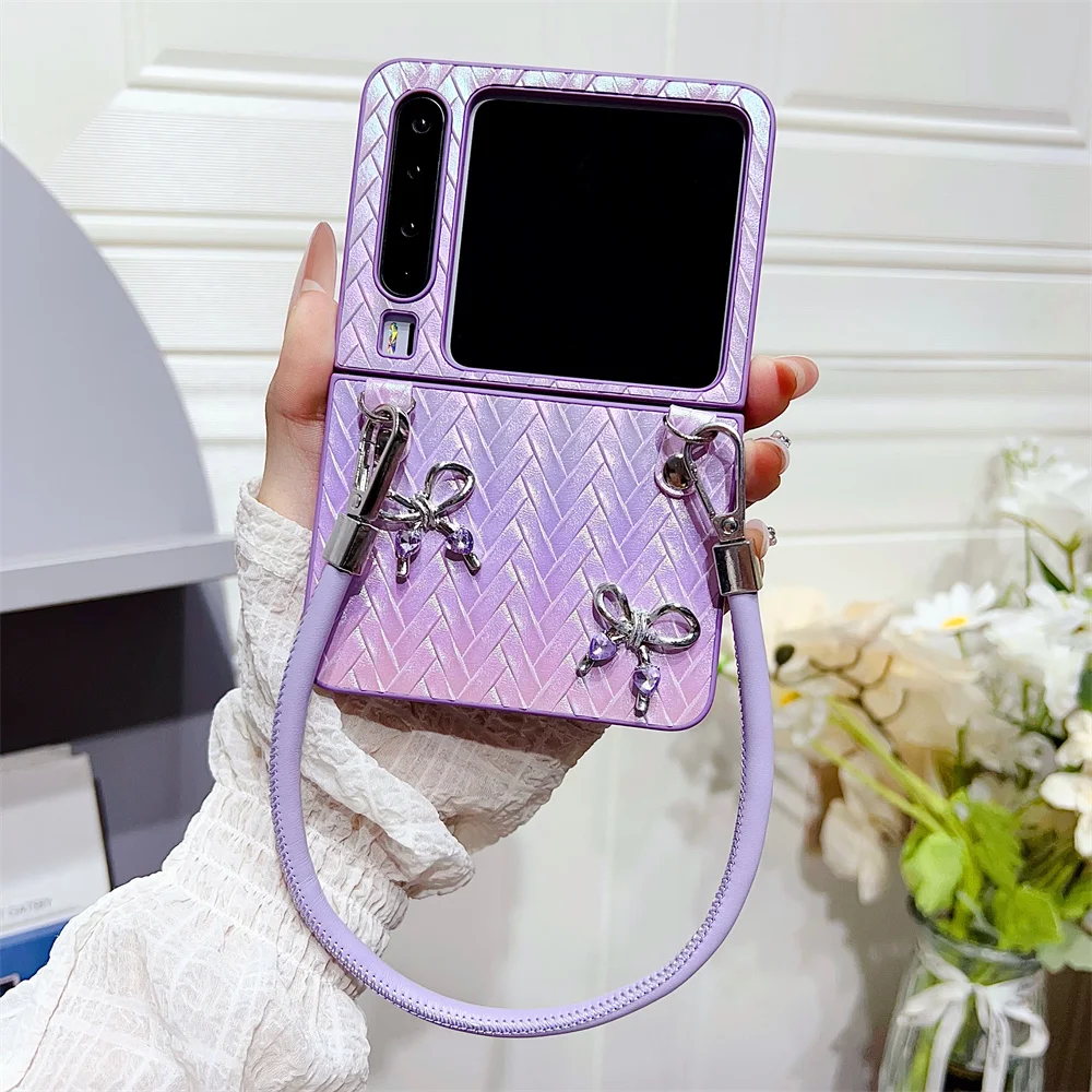 Bow Gradient Woven Phone Case For HuaWei Pura X Hand Strap PC Hard Shell Protective For HuaWei Pura X Back Cover
Bow Gradient Woven Phone Case For HuaWei Pura X Hand Strap PC Hard Shell Protective For HuaWei Pura X Back Cover