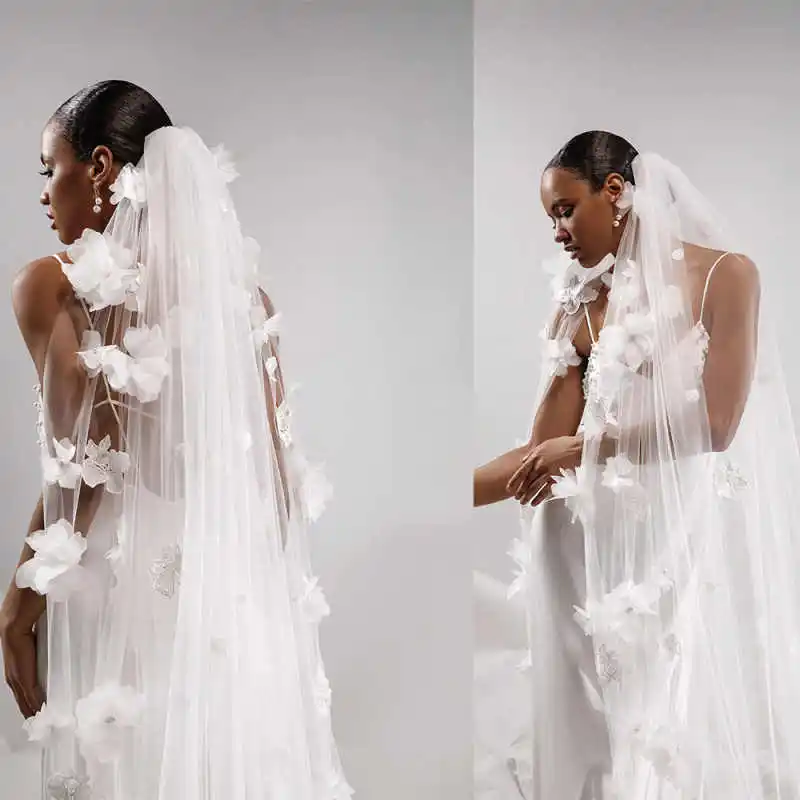 Великолепная свадебная индивидуальная 3D цветочная аппликация, однослойная свадебная фата, фата в соборе, свадебные аксессуары
Великолепная свадебная индивидуальная 3D цветочная аппликация, однослойная свадебная фата, фата в соборе, свадебные аксессуары