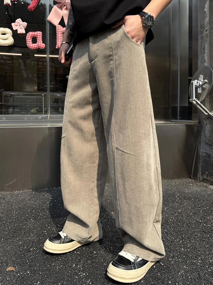 Retro Loose Straight Leg Men's Casual Pants Summer New Style Trendy Simple Design Classic Flared Leggings Comfortable Breathable
Retro Loose Straight Leg Men's Casual Pants Summer New Style Trendy Simple Design Classic Flared Leggings Comfortable Breathable