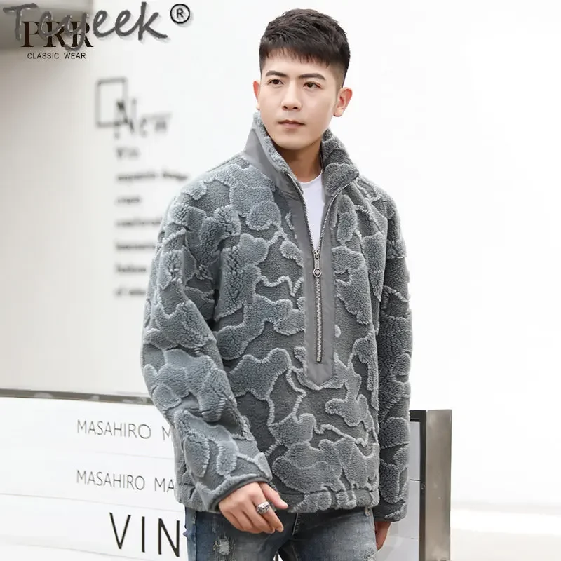 Tcyeek Fashion Sheep Shearing Jacket Winter Warm Wool Coat Men Loose Men's Clothing Stand 30% Wool Jackets Man Ropa Hombre
Tcyeek Fashion Sheep Shearing Jacket Winter Warm Wool Coat Men Loose Men's Clothing Stand 30% Wool Jackets Man Ropa Hombre