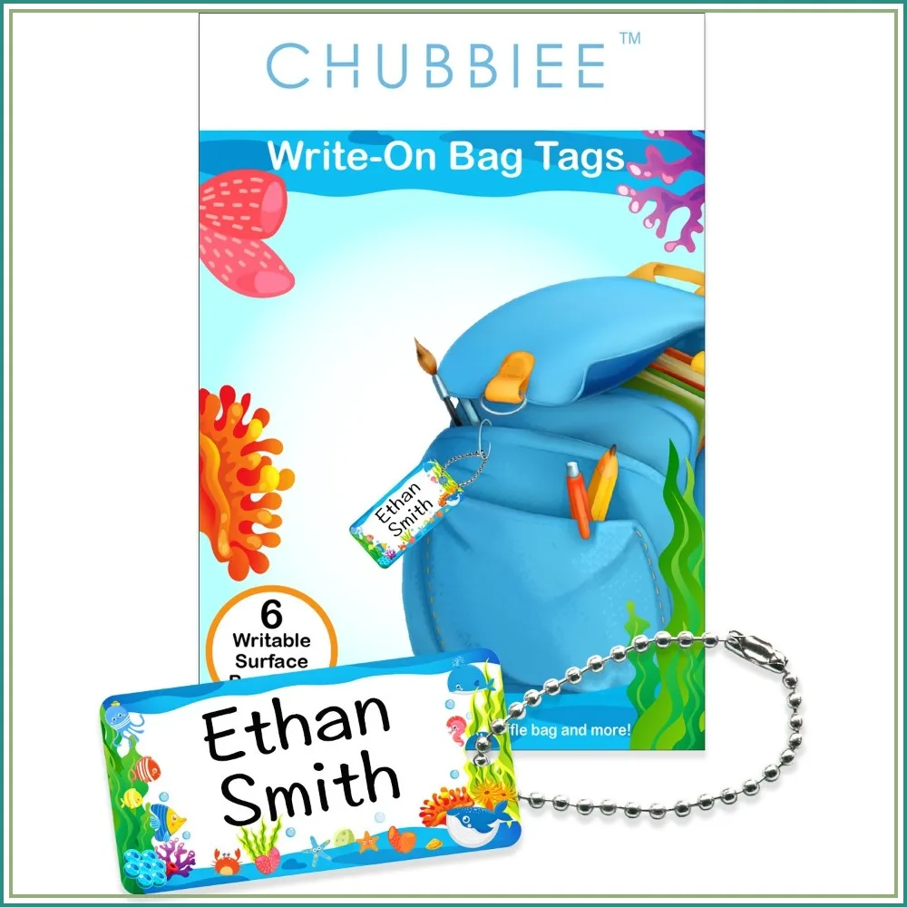 Write-On Kids Name Tags for Backpack, Lunchbox & Diaper Bag, 6 Pack
Write-On Kids Name Tags for Backpack, Lunchbox & Diaper Bag, 6 Pack