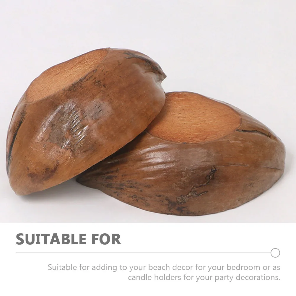 2 Pcs Soybean Coconut Shell Aromatherapy Bowl Wedding Decor Jar Natural Candleholder
2 Pcs Soybean Coconut Shell Aromatherapy Bowl Wedding Decor Jar Natural Candleholder
