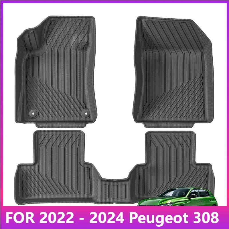 Коврики для автомобиля Peugeot 308 TPE 3D 2022 2023 2024 Peugeot 308 Коврики для багажника Черные водонепроницаемые всепогодные коврики с левым рулем 
Коврики для автомобиля Peugeot 308 TPE 3D 2022 2023 2024 Peugeot 308 Коврики для багажника Черные водонепроницаемые всепогодные коврики с левым рулем