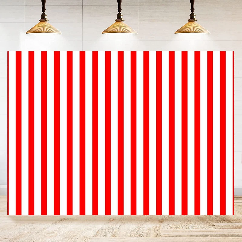 Miniso Graphy Backdrop Circus Party Red And White Stripes Background Movie Theater Party Decor Children Birthday Banner
Miniso Graphy Backdrop Circus Party Red And White Stripes Background Movie Theater Party Decor Children Birthday Banner