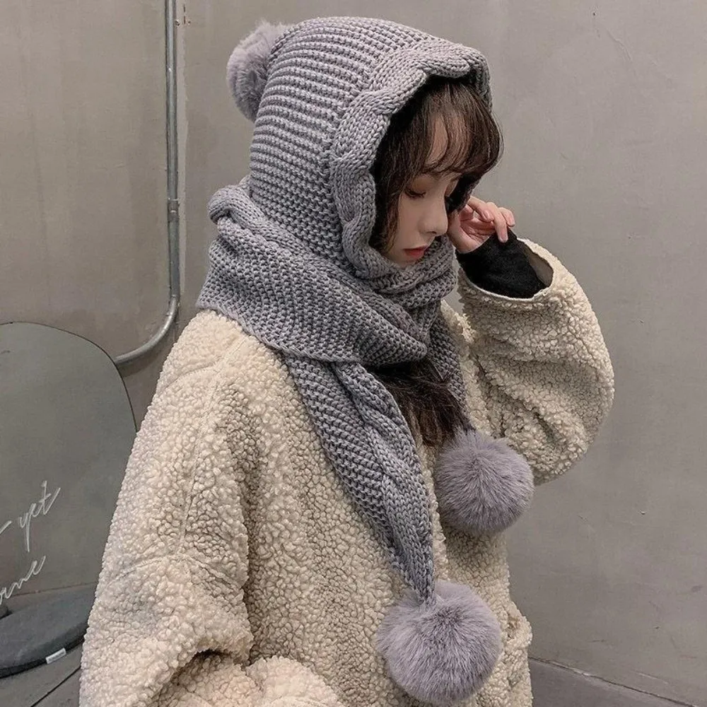 Twist Knitted Hat Scarf Set Ear Protection Neck Warmer Women Hooded Scarf Soft Korean Style Cycling Balaclavas Hat Winter
Twist Knitted Hat Scarf Set Ear Protection Neck Warmer Women Hooded Scarf Soft Korean Style Cycling Balaclavas Hat Winter