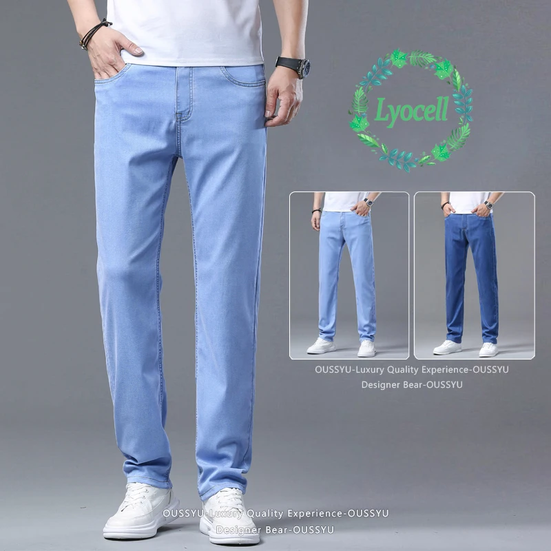Brand Clothing New Summer Thin Men's Lyocell Fabric Jeans Straight Pants Business Stretch Work Casual Trousers Plus Size 28-40
Brand Clothing New Summer Thin Men's Lyocell Fabric Jeans Straight Pants Business Stretch Work Casual Trousers Plus Size 28-40