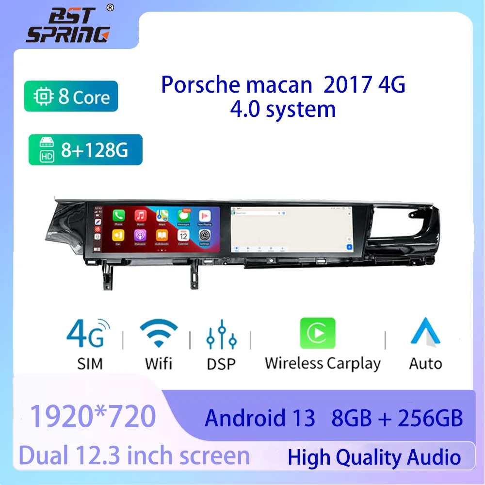 12,3 "двойной Android 13 для Porsche Macan 2017, авторадио, двойной экран, автомобильная навигация, GPS, стерео, мультимедийный плеер Carplay
12,3 "двойной Android 13 для Porsche Macan 2017, авторадио, двойной экран, автомобильная навигация, GPS, стерео, мультимедийный плеер Carplay