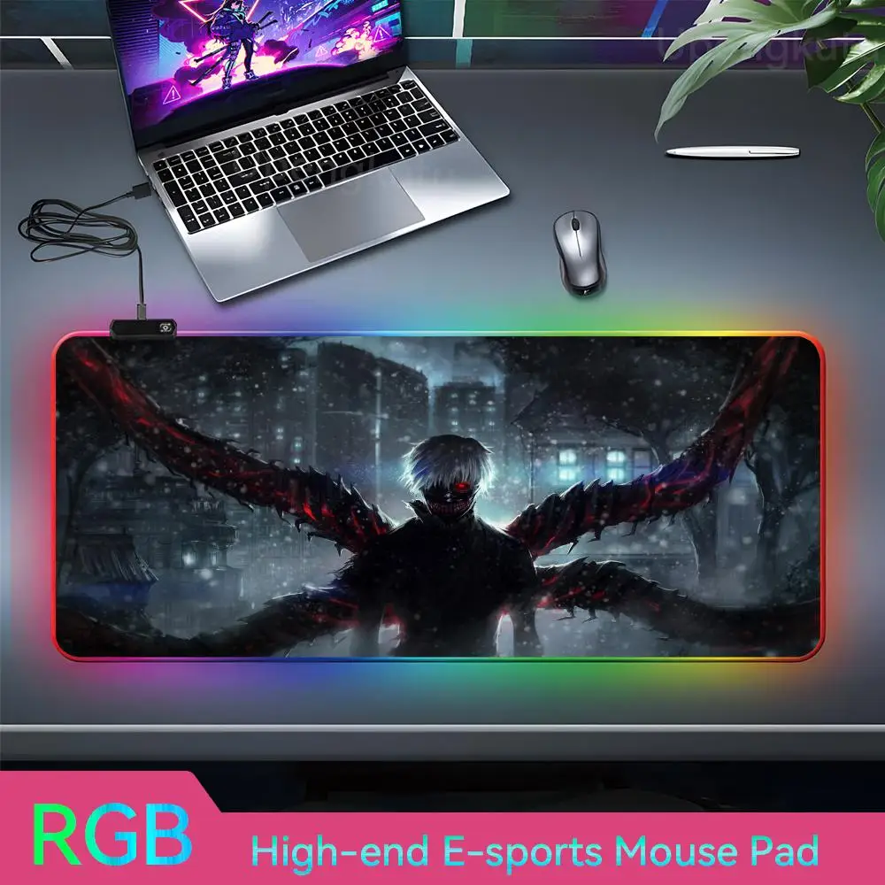 Tokyo Ghoul Mouse Pad RGB Rubber Mouse Pad High-end E-sports Mouse Pad Desk Protector LED Lamp Anime Escritorio Desk Mat
Tokyo Ghoul Mouse Pad RGB Rubber Mouse Pad High-end E-sports Mouse Pad Desk Protector LED Lamp Anime Escritorio Desk Mat