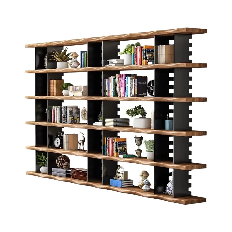 American solid wood bookshelf shelf office floor-to-ceiling multi-layer open bookcase
American solid wood bookshelf shelf office floor-to-ceiling multi-layer open bookcase