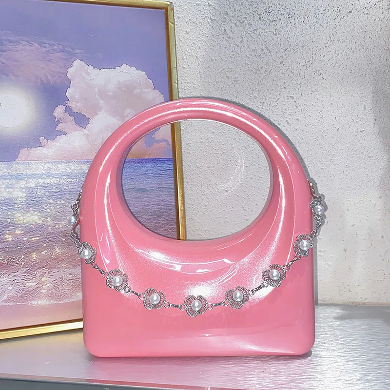 Модная темпераментная ужинная акриловая сумка с цветочным жемчугом, портативная сумка-коробка с цепочкой, клатч
Модная темпераментная ужинная акриловая сумка с цветочным жемчугом, портативная сумка-коробка с цепочкой, клатч