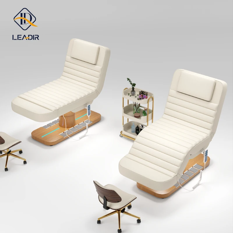 Customization Electric Wooden Massage Tables and Beds for Facial Beauty Salon Backrest Adjustable Leather Massage Bed Recliner
Customization Electric Wooden Massage Tables and Beds for Facial Beauty Salon Backrest Adjustable Leather Massage Bed Recliner