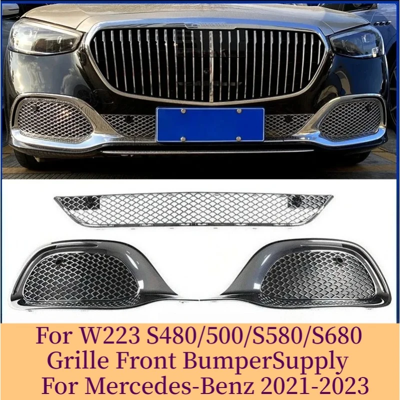 W223 Front Bumper for 2021-2023 For Mercedes-benz For Maybach S480 S500 S580 S680 Maybach Grille
W223 Front Bumper for 2021-2023 For Mercedes-benz For Maybach S480 S500 S580 S680 Maybach Grille