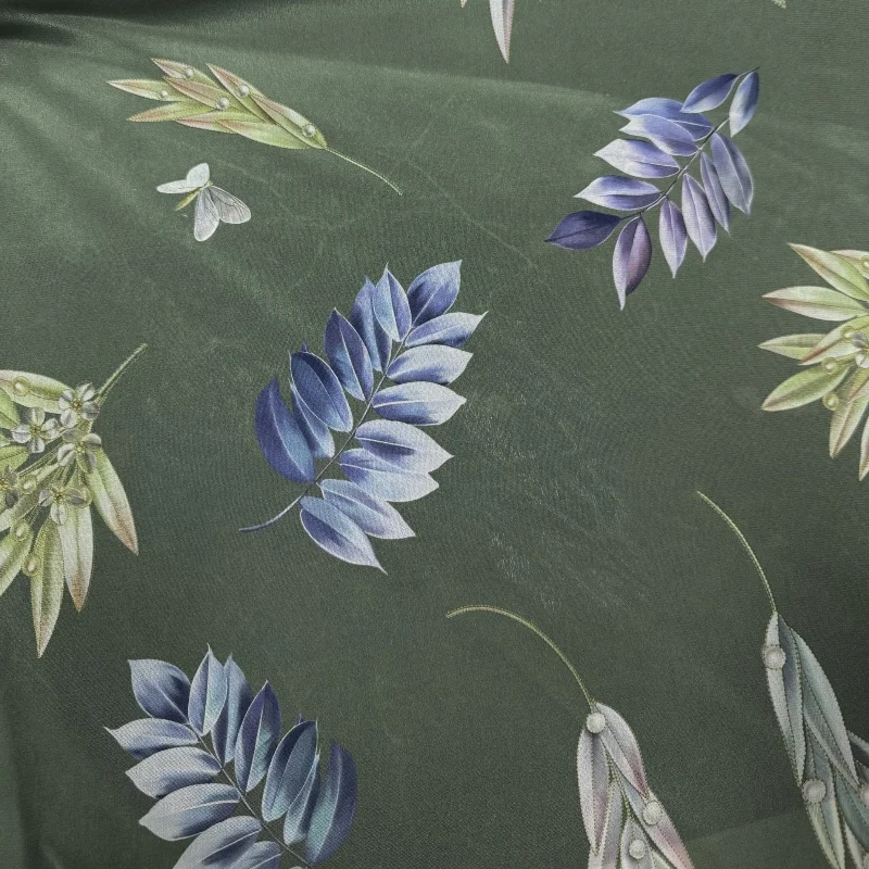 1 метр, 100% шелк шелковицы, креп-шелковая ткань 16 мамме, армейский зеленый цвет с принтом листьев, ширина 140 см, 55 дюймов, по дворам JX080
1 метр, 100% шелк шелковицы, креп-шелковая ткань 16 мамме, армейский зеленый цвет с принтом листьев, ширина 140 см, 55 дюймов, по дворам JX080