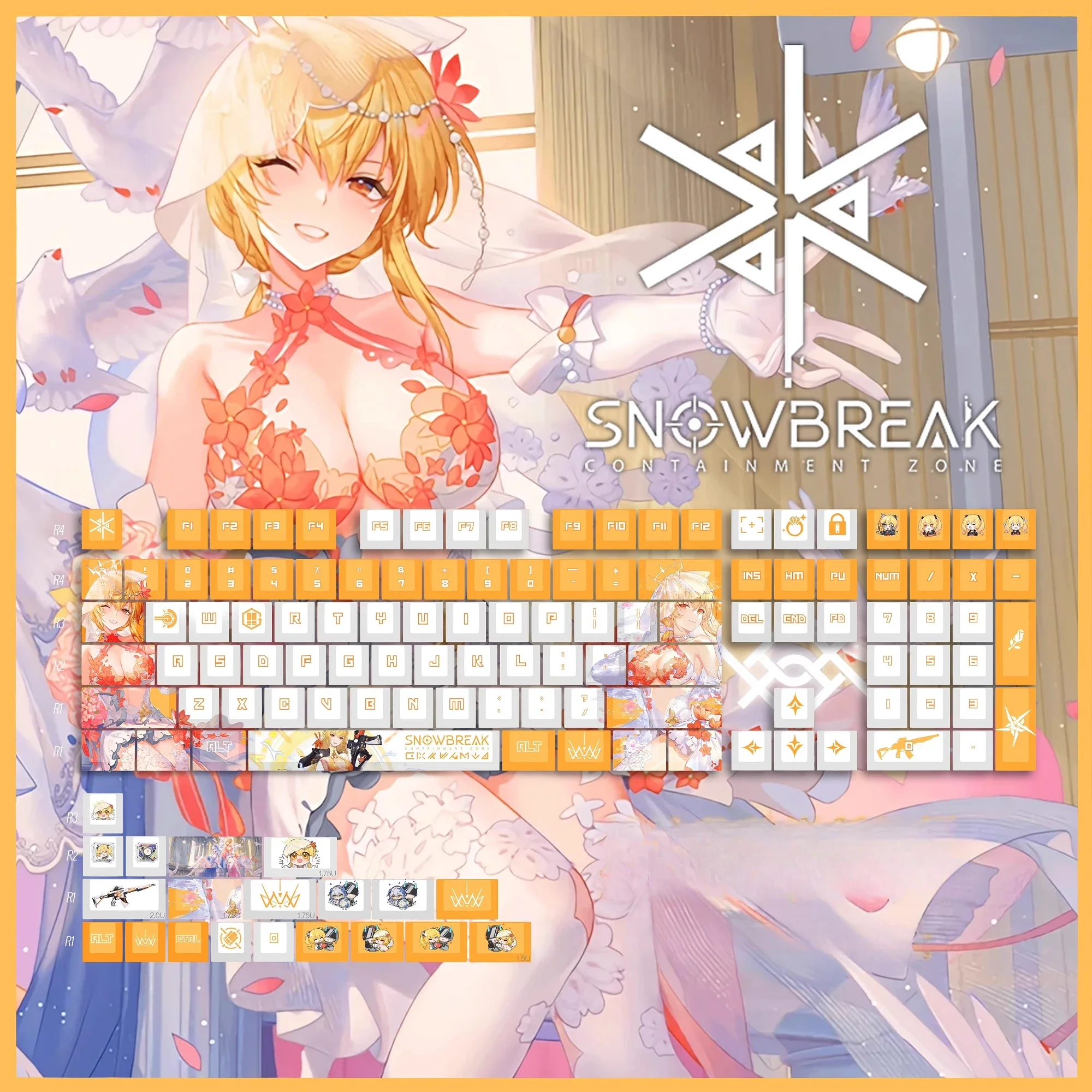 Колпачки для клавиш Project Snow Starshine 131, колпачки для клавиш из ПБТ, механическая клавиатура, настройка игры
Колпачки для клавиш Project Snow Starshine 131, колпачки для клавиш из ПБТ, механическая клавиатура, настройка игры