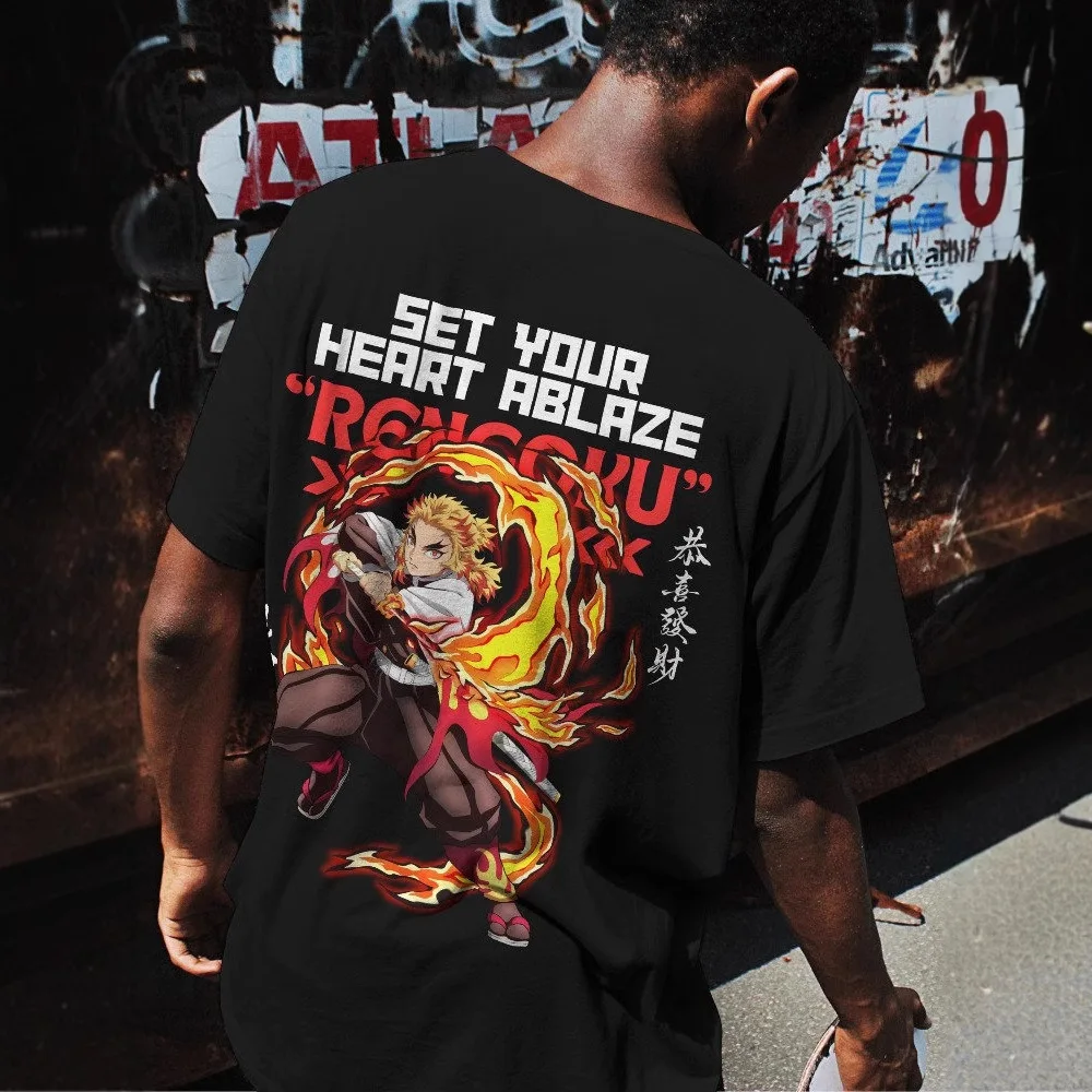 Ghost Kill Sword Day Man stove door Tanzhi Lang fashion printed pure cotton street style round neck T-shirt
Ghost Kill Sword Day Man stove door Tanzhi Lang fashion printed pure cotton street style round neck T-shirt