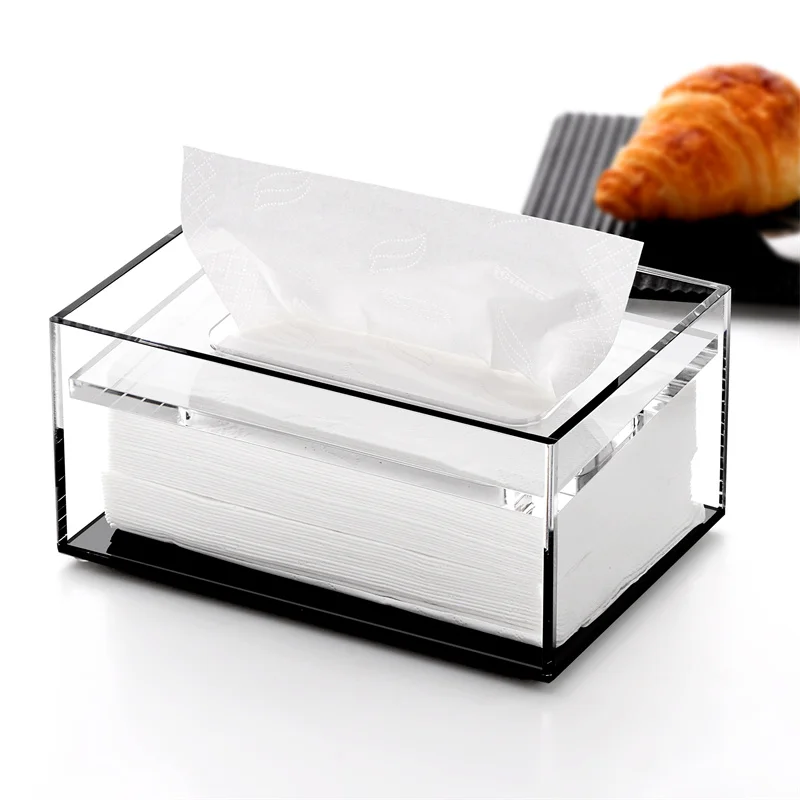 Acrylic Tissue Box Rectangular Design for Restaurant Hotel Dining Table Living Room mat Storage Organizer
Acrylic Tissue Box Rectangular Design for Restaurant Hotel Dining Table Living Room mat Storage Organizer
