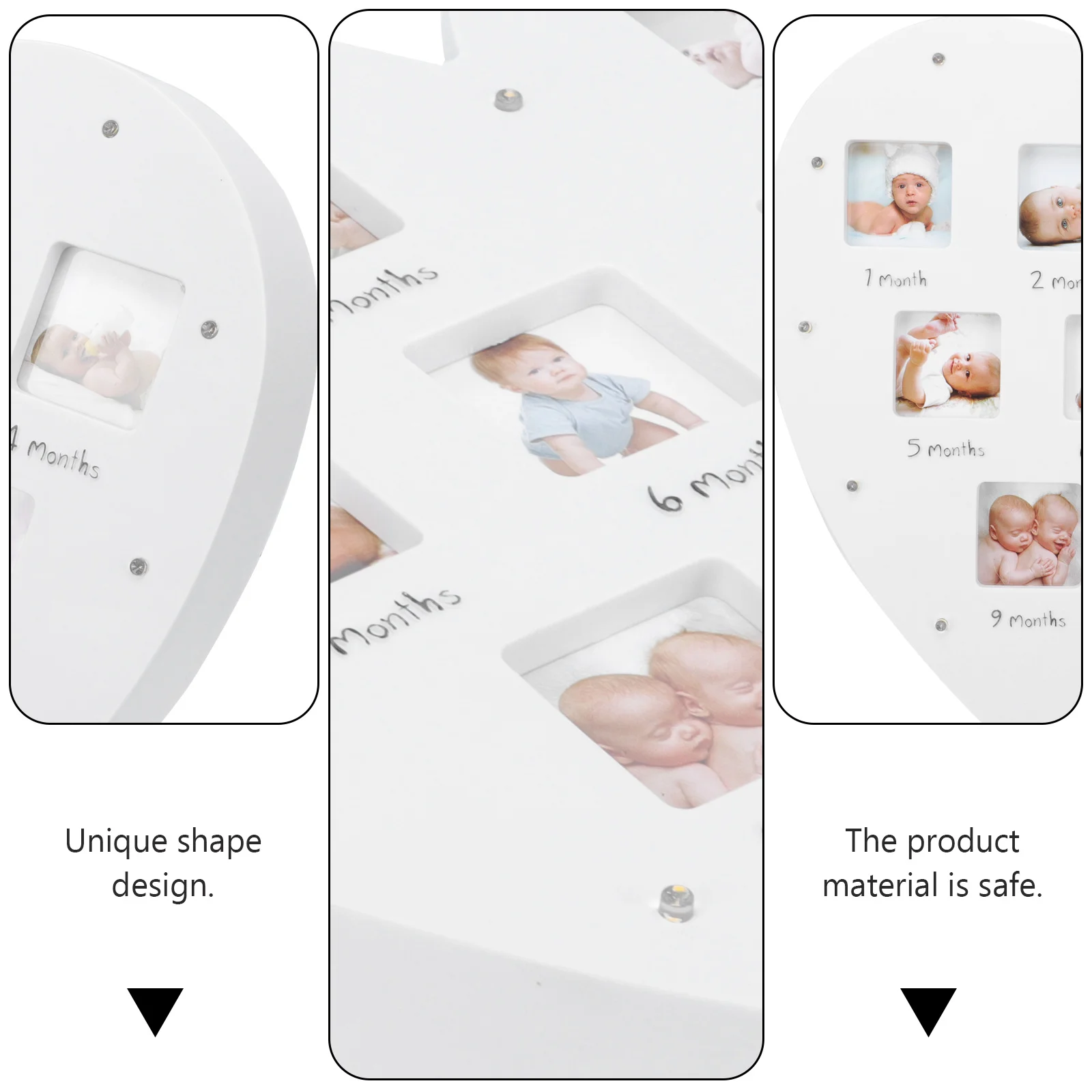 Baby Growth Record Frame Heart Shape Luminous Photo Holder 12 Month Newborn Souvenir Wall Decor Picture Frame Hand Foot Print
Baby Growth Record Frame Heart Shape Luminous Photo Holder 12 Month Newborn Souvenir Wall Decor Picture Frame Hand Foot Print