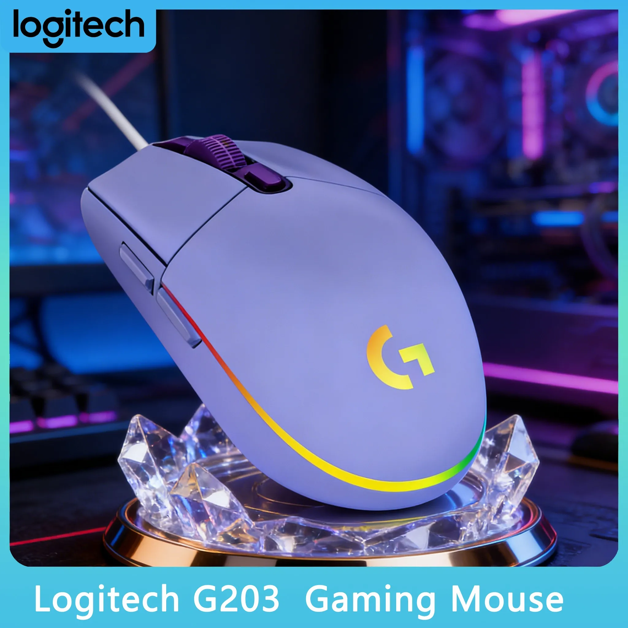 Игровая мышь Logitech G203, время отклика 1 мс, прочная, удобная, как G102
Игровая мышь Logitech G203, время отклика 1 мс, прочная, удобная, как G102
