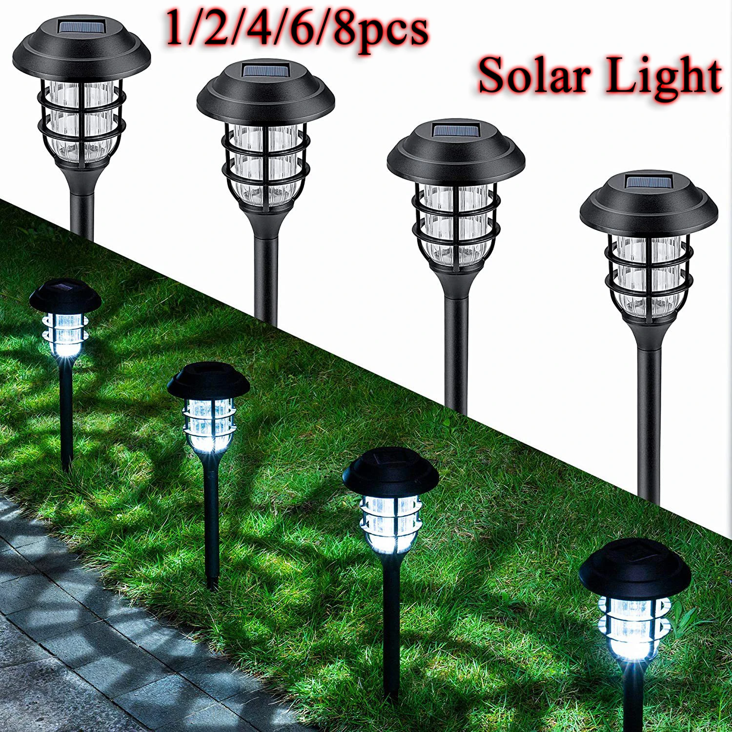 1/2/4/6/8pcs Solar Striped Lawn Light LED Household Outdoor Waterproof Yard Light Garden Park Ground Landscape Decorative Light 
1/2/4/6/8pcs Solar Striped Lawn Light LED Household Outdoor Waterproof Yard Light Garden Park Ground Landscape Decorative Light