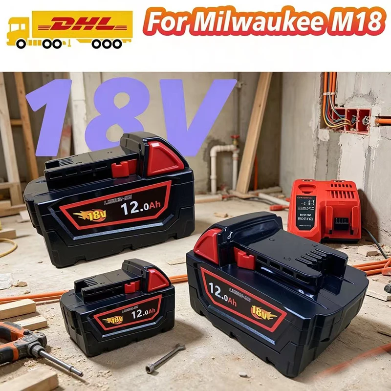 for Milwaukee 18V Rechargeable Battery, suitable for M18 FHZ-502X M18 CHP-902X M18 FRT etc....
for Milwaukee 18V Rechargeable Battery, suitable for M18 FHZ-502X M18 CHP-902X M18 FRT etc....
