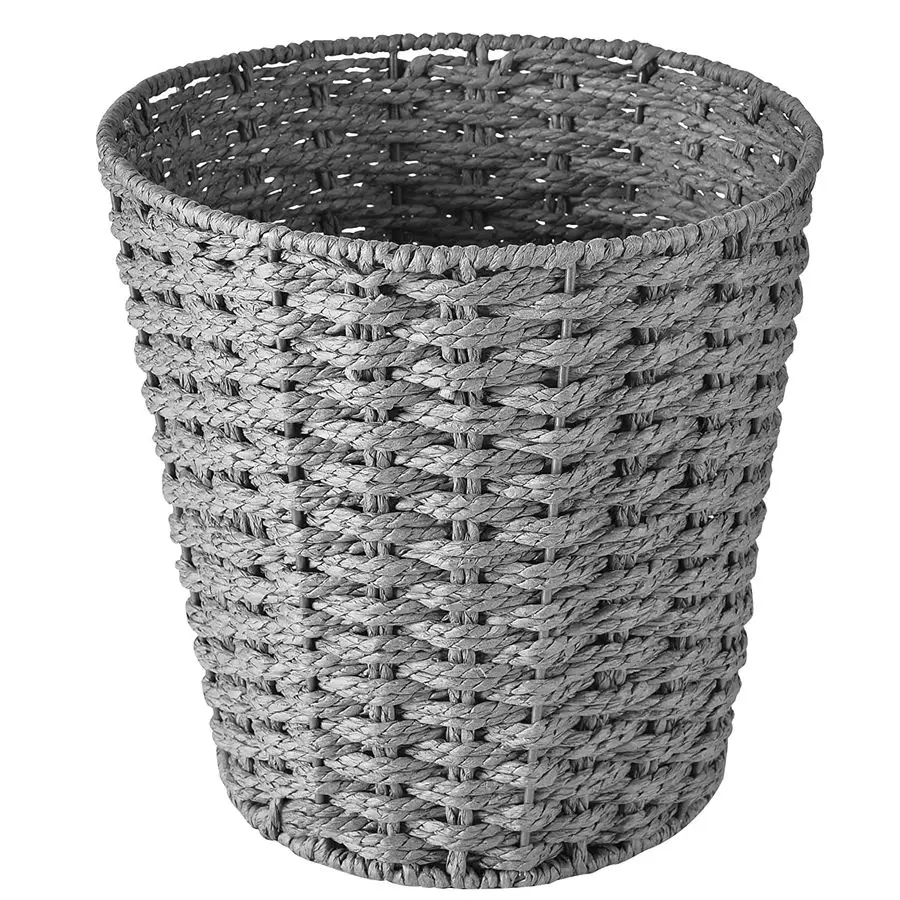 Круглая плетеная корзина для мусора, корзина для бумаг, плетеная урна для отходов, корзина для мусора для спальни, ванной комнаты, офиса или дома
Круглая плетеная корзина для мусора, корзина для бумаг, плетеная урна для отходов, корзина для мусора для спальни, ванной комнаты, офиса или дома
