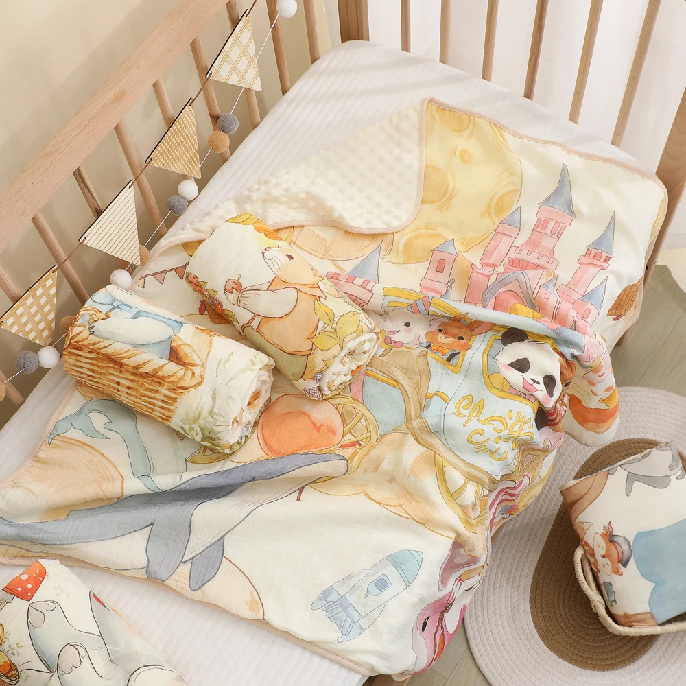 Детская креповая ткань А- уровня, держащая ребенку, обернутая в бархатном одеяле, детский мультфильм для детского сада, плотная и теплая ткань.
Детская креповая ткань А- уровня, держащая ребенку, обернутая в бархатном одеяле, детский мультфильм для детского сада, плотная и теплая ткань.