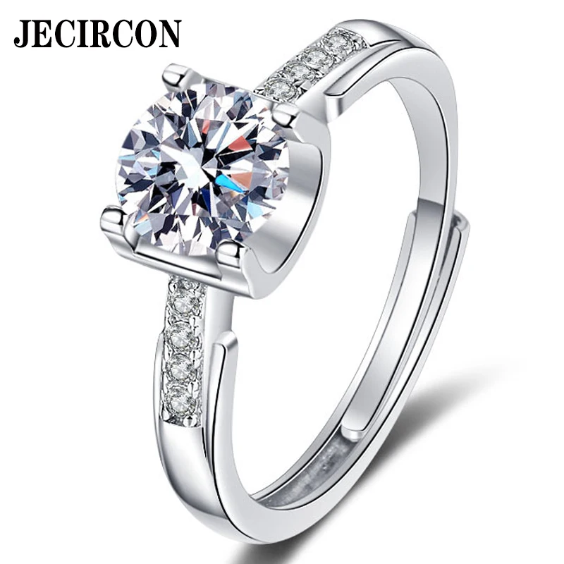 JECIRCON 925 Sterling Silver Moissanite Ring for Women Bull Head Small Waist 2 Carat Proposal Wedding Jewelry Manufacturer Sales
JECIRCON 925 Sterling Silver Moissanite Ring for Women Bull Head Small Waist 2 Carat Proposal Wedding Jewelry Manufacturer Sales