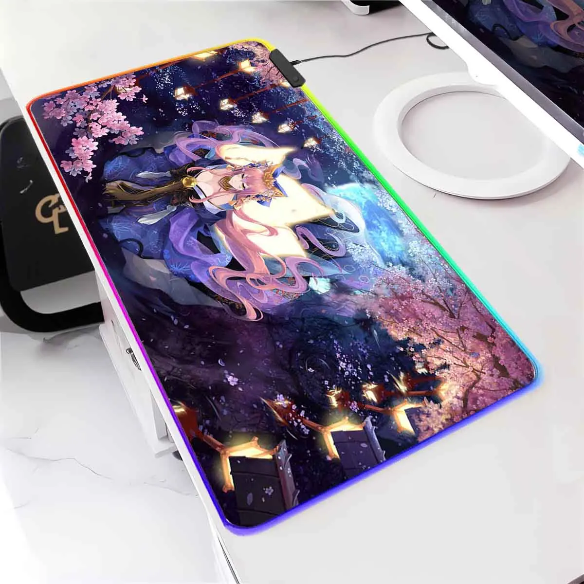 Anime C_capsule S_servant RGB Backlit Mouse Pad Tamamo Mae Cat LED Large Mouse Pad Non-Slip MousePad Gamer Keyboard Mouse Mat
Anime C_capsule S_servant RGB Backlit Mouse Pad Tamamo Mae Cat LED Large Mouse Pad Non-Slip MousePad Gamer Keyboard Mouse Mat