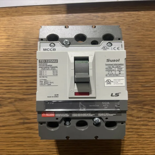 /susol Td125nu-ftu-ll-15 Промышленный автоматический выключатель - 3p, 15a, 600v Совершенно новый оригинальный точечный Plc
/susol Td125nu-ftu-ll-15 Промышленный автоматический выключатель - 3p, 15a, 600v Совершенно новый оригинальный точечный Plc