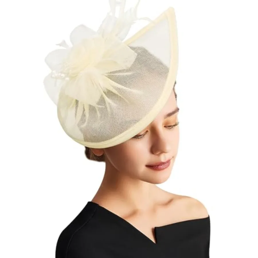 DRESHOW Women Fascinator Hats Tea Party Hat Vintage Pillbox Hat Headband for Cocktail
DRESHOW Women Fascinator Hats Tea Party Hat Vintage Pillbox Hat Headband for Cocktail