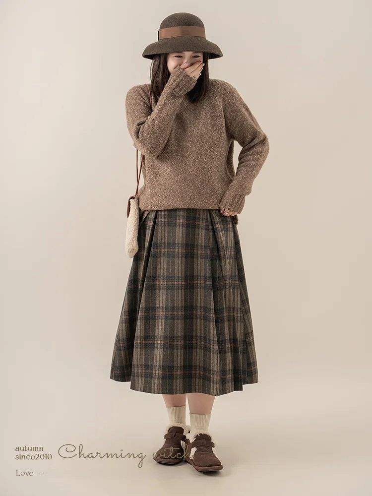 London Dance Retro Plaid Woolen Skirt for plus Size Women High Waist A-Line Silhouette Vintage Sle Fro for Girls
London Dance Retro Plaid Woolen Skirt for plus Size Women High Waist A-Line Silhouette Vintage Sle Fro for Girls