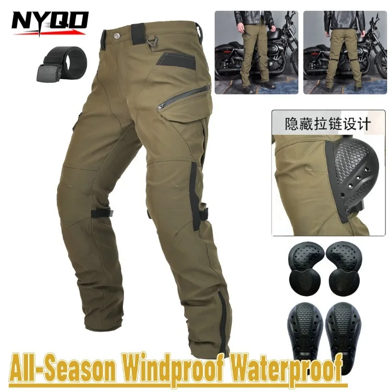 Men's All-Season Waterproof Windproof Motorcycle Double-Layer Breathable High Waist Protective Pants
Men's All-Season Waterproof Windproof Motorcycle Double-Layer Breathable High Waist Protective Pants