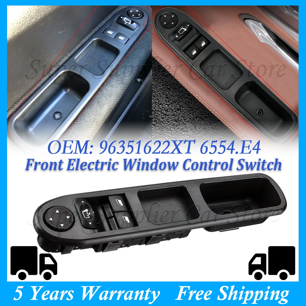 New For Peugeot 307 2000 2001 2002 2003 2004 2005 2006 2007 2008 Car Front Driver Side Electric Window Switch 96351622XT 6554.E4
New For Peugeot 307 2000 2001 2002 2003 2004 2005 2006 2007 2008 Car Front Driver Side Electric Window Switch 96351622XT 6554.E4