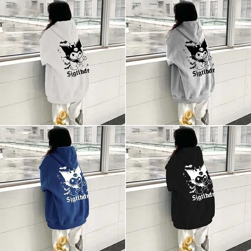 Модный толстый Топ Miniso Sanrio Kuromi с аниме, теплая зимняя толстовка, свободная флисовая толстовка, одежда для пар, подарки на Хэллоуин
Модный толстый Топ Miniso Sanrio Kuromi с аниме, теплая зимняя толстовка, свободная флисовая толстовка, одежда для пар, подарки на Хэллоуин