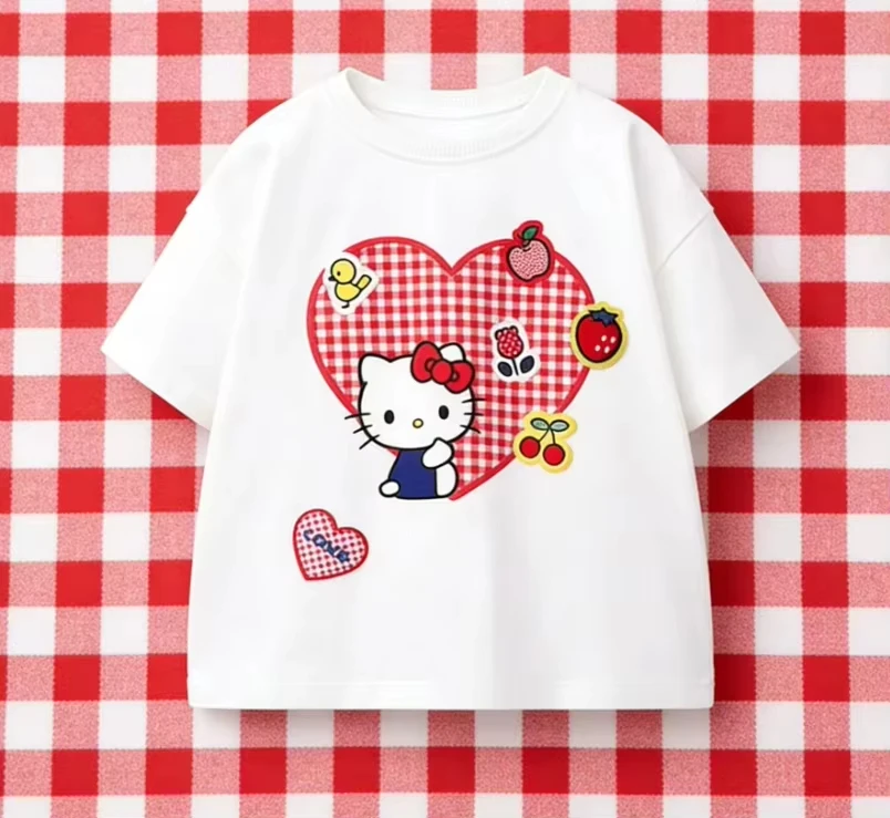 Sanrio 2026 Summer Comic Form Hello Kitty Image Cotton Printed Casual Comfortable and loose-fitting children's clothing
Sanrio 2026 Summer Comic Form Hello Kitty Image Cotton Printed Casual Comfortable and loose-fitting children's clothing