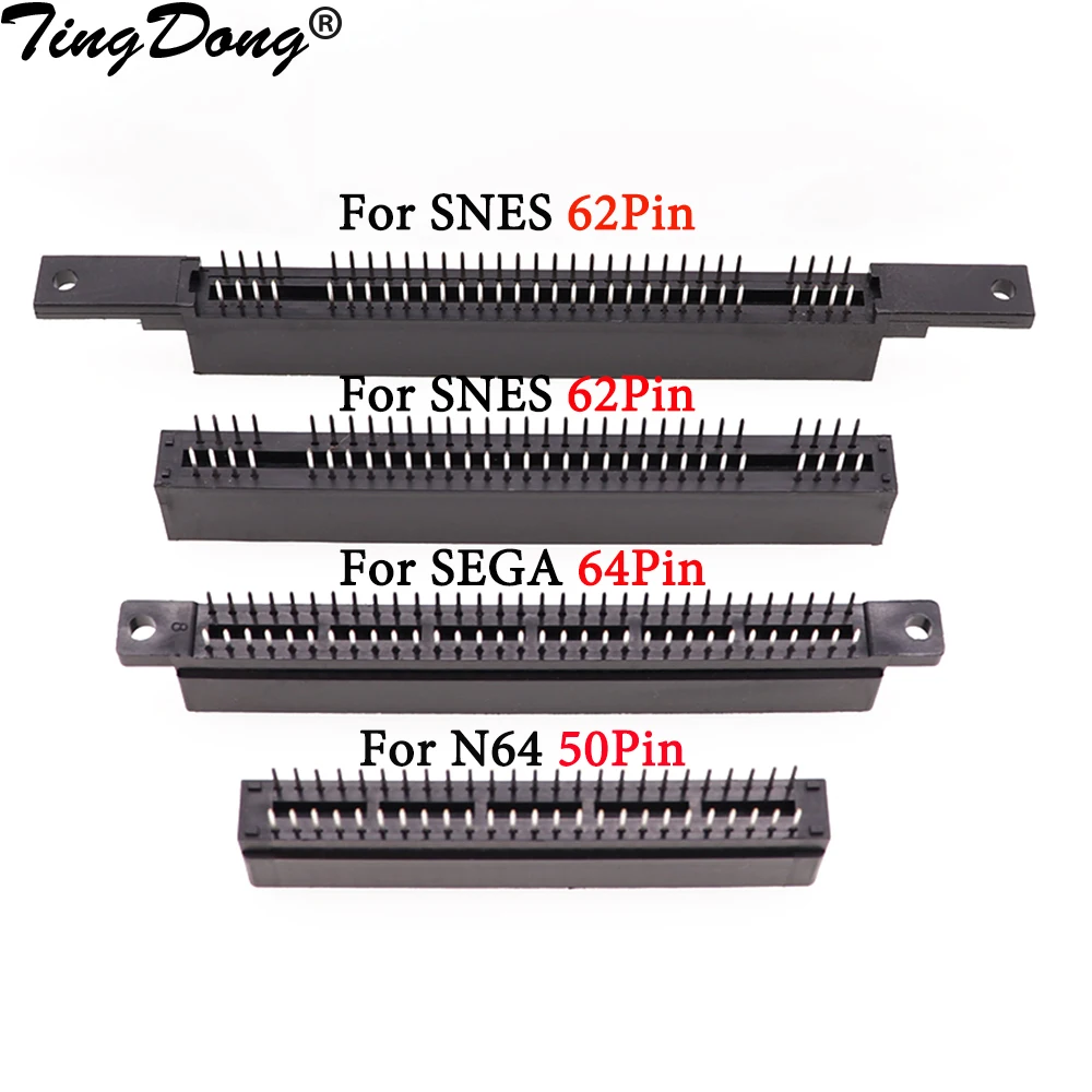 Replacement 50Pin 62Pin 64Pin Connector Game Cartridge Card Slot for SEGA Genesis For N64 SNES clone Console
Replacement 50Pin 62Pin 64Pin Connector Game Cartridge Card Slot for SEGA Genesis For N64 SNES clone Console