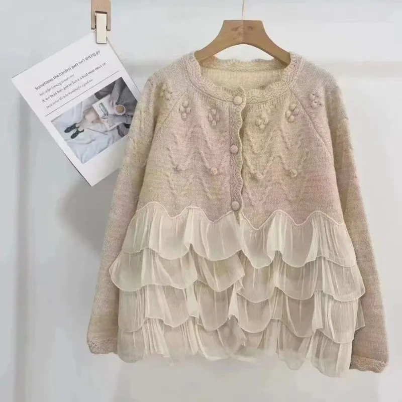 Soft and Gentle Sweaters for Women To Wear As Outerwear in Autumn and Winter Loose and Comfortable Knitted Tops with Frills
Soft and Gentle Sweaters for Women To Wear As Outerwear in Autumn and Winter Loose and Comfortable Knitted Tops with Frills