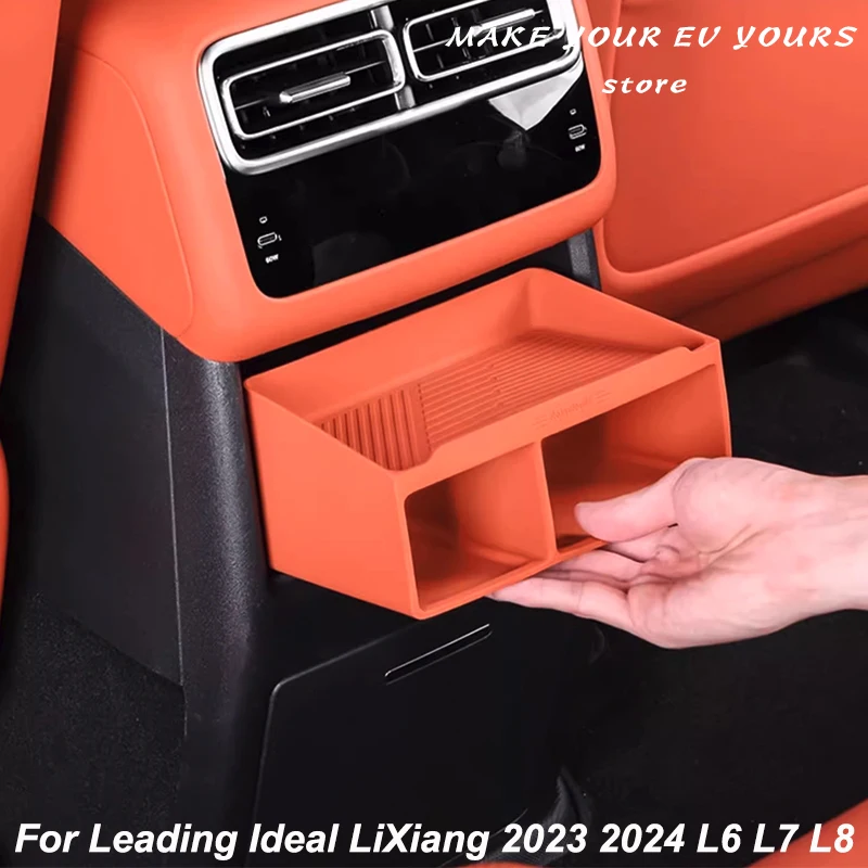 Для ведущих, идеальный LiXiang 2023 2024 L6 L7 L8, задний силиконовый ящик для хранения с воздушным выходом, аксессуары для интерьера
Для ведущих, идеальный LiXiang 2023 2024 L6 L7 L8, задний силиконовый ящик для хранения с воздушным выходом, аксессуары для интерьера